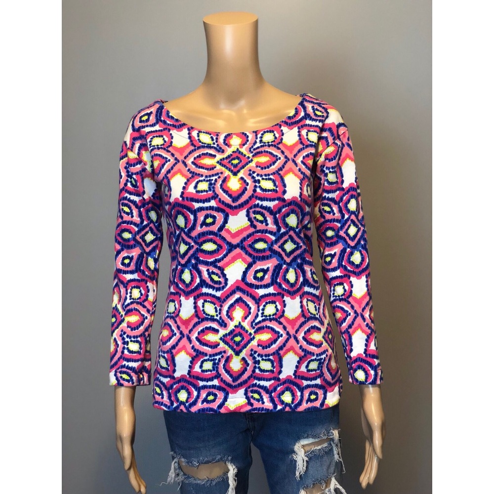 Vineyard Vines floral cotton long sleeve shirt top